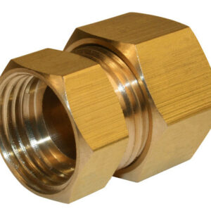 Manchon biconique laiton F 12 x 17 pour tube en cuivre