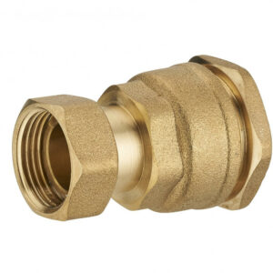 Manchon de raccordement à compression laiton F 20 x 27 pour tube en polyéthylène