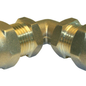 Raccord coudé 90° à compression laiton D.12 pour tube en per