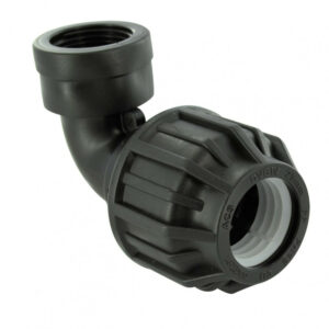 Raccord coudé 90° à compression plastique F 20 x 27 pour tube en per