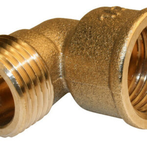 Raccord coudé laiton à visser laiton F 26 x 34 pour tube en cuivre