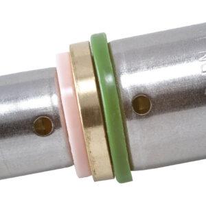 Raccord droit à sertir laiton D.16 pour tube en per
