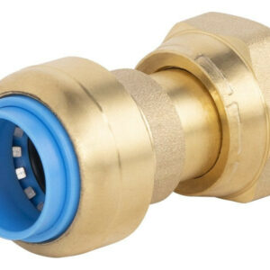 Raccord droit ecrou libre femelle 15 x 21 mm diam. 16 mm laiton