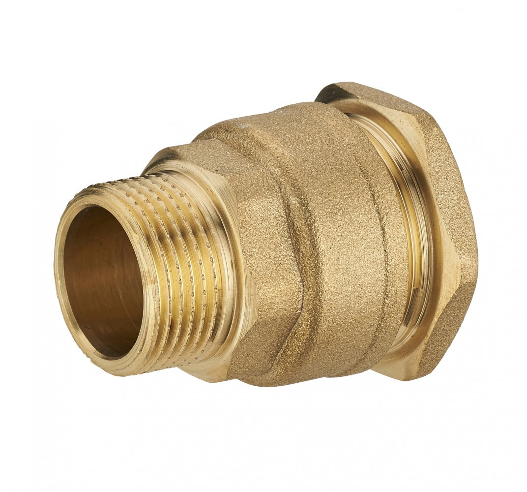 Raccord M à compression laiton D.25 pour tube en polyéthylène