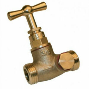 Robinet d'arrêt purgeur 2 bouchons mâle/mâle 20 x 27mm