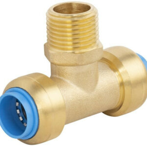 Te automatique laiton M 15 x 21 pour pour tube en cuivre / pour tube en per