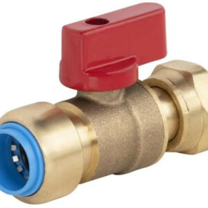 Vanne a ecrou libre femelle 15 x 21 mm diam. 12 mm laiton