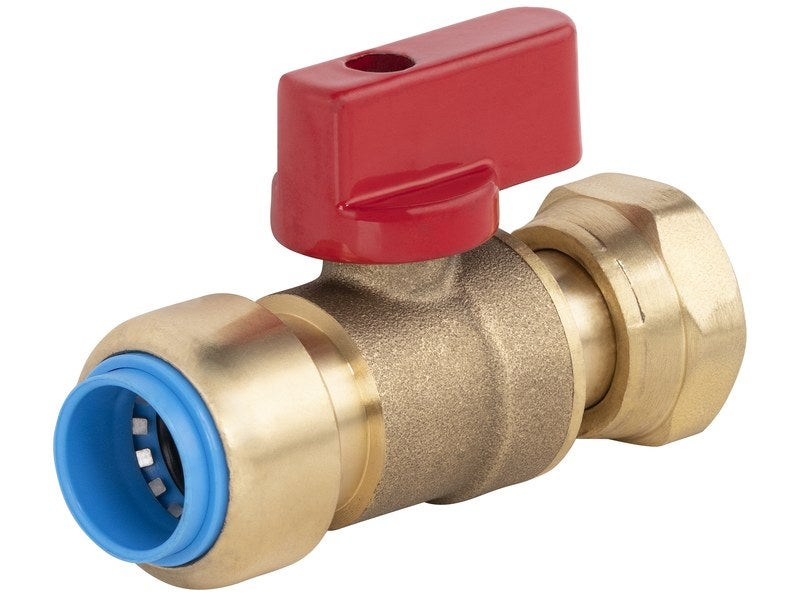 Vanne a ecrou libre femelle 15 x 21 mm diam. 16 mm laiton