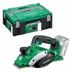 Rabot sans fil HIKOKI P18DSLW2Z + Hitcase 82mm 18V (vendu sans batterie)
