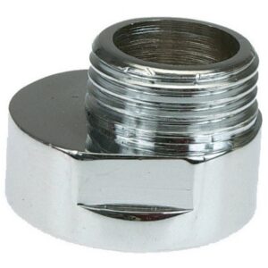 Raccord excentré 5mm M20x27 F20x27 chromé GARIS D44504C