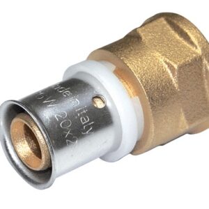 Raccord femelle 50x4 - 1''1/2 laiton à sertir COMISA 87.13.501