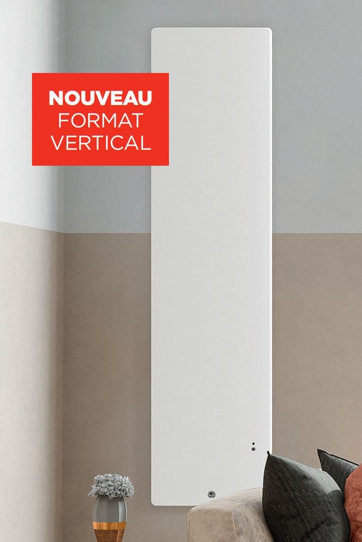 Radiateur électrique INGENIO 4 1500 W vertical intelligent blanc mat THERMOR 429354