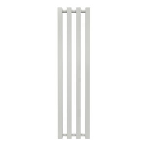 Radiateur à eau chaude mural - Kolona SP 35 blanc - 1000 x 245 mm - 4 tubes - 290 W - Fixations incluses