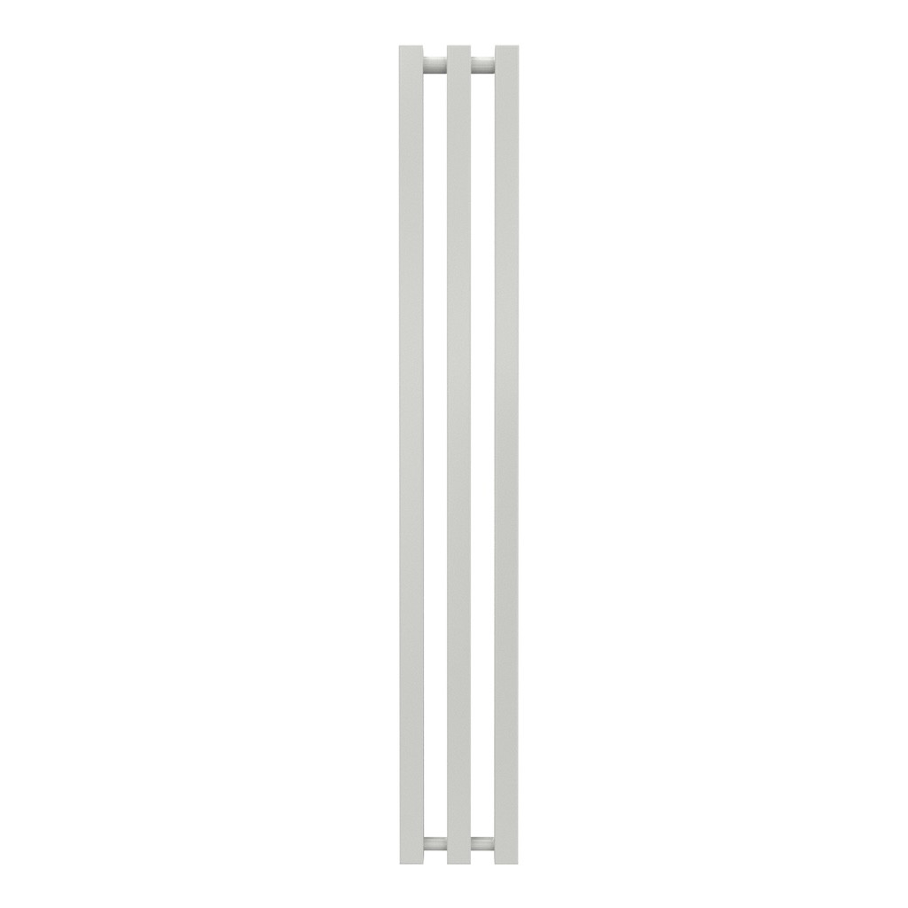 Radiateur à eau chaude mural - Kolona SP 35 blanc - 1200 x 175 mm - 3 tubes - 259 W - Fixations incluses