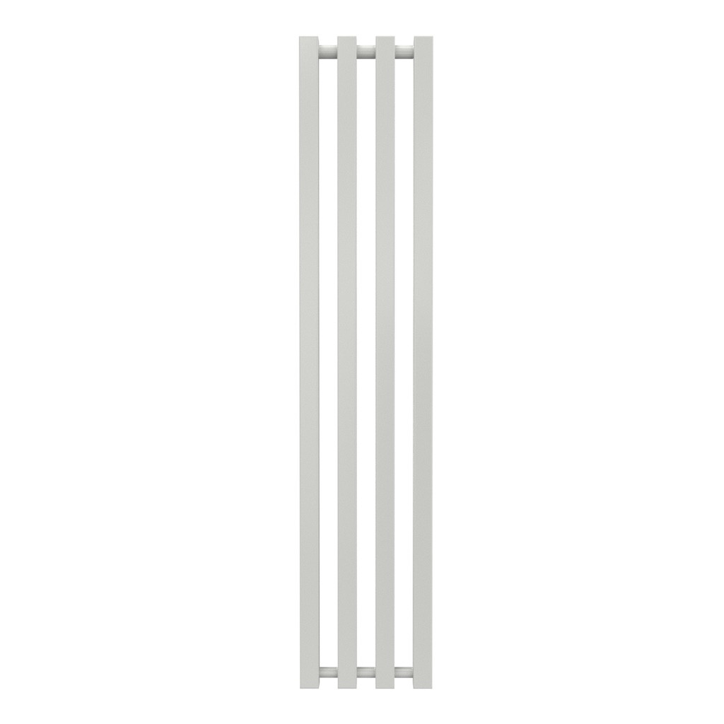 Radiateur à eau chaude mural - Kolona SP 35 blanc - 1200 x 245 mm - 4 tubes - 346 W - Fixations incluses