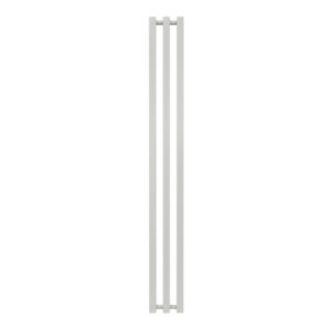 Radiateur à eau chaude mural - Kolona SP 35 blanc - 1500 x 175 mm - 3 tubes - 322 W - Fixations incluses