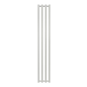 Radiateur à eau chaude mural - Kolona SP 35 blanc - 1500 x 245 mm - 4 tubes - 430 W - Fixations incluses
