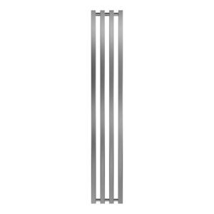 Radiateur eau chaude mural - KOLONA SP 35 INOX POLI - 1000 x 245 mm - 4 tubes - 215 W