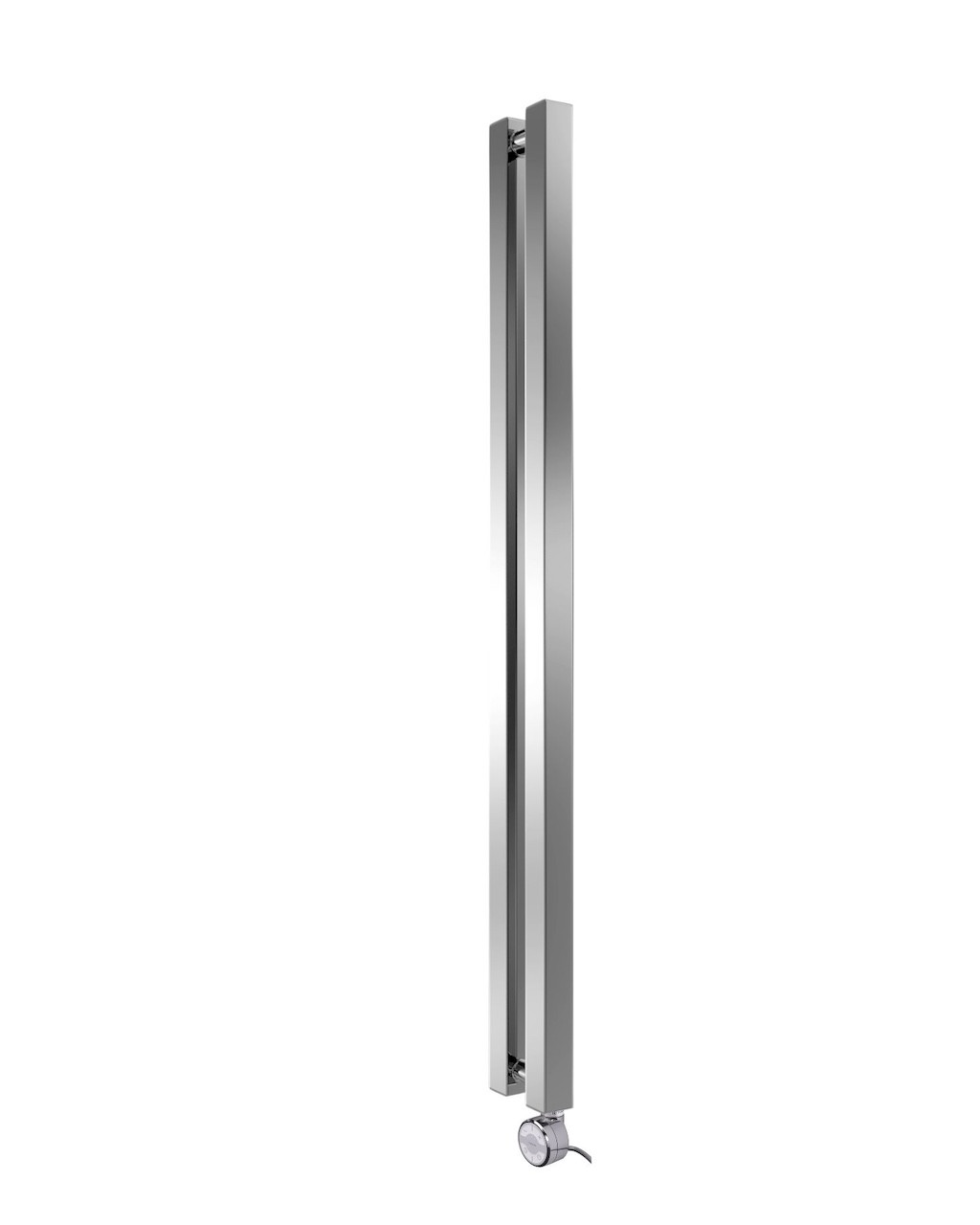 Radiateur électrique mural - KOLONA SP35 chrome - 1500 x 105 mm - 2 tubes - 161 W