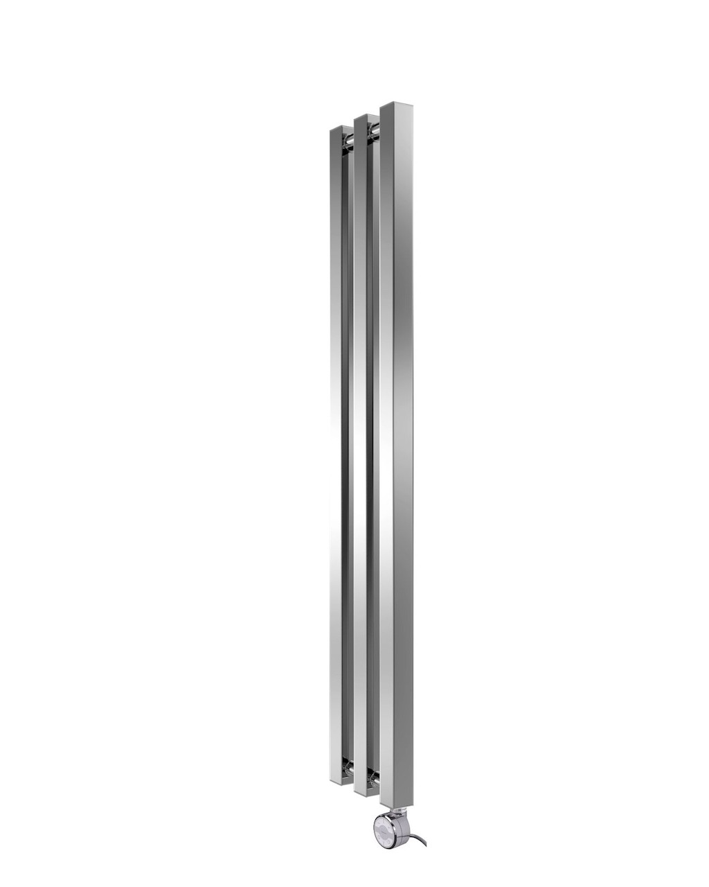 Radiateur électrique mural - KOLONA SP35 inox poli - 1200 x 175 mm - 3 tubes - 192 W
