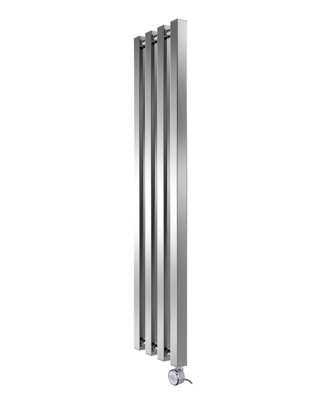 Radiateur électrique mural - KOLONA SP35 inox poli - 1500 x 245 mm - 4 tubes - 322 W