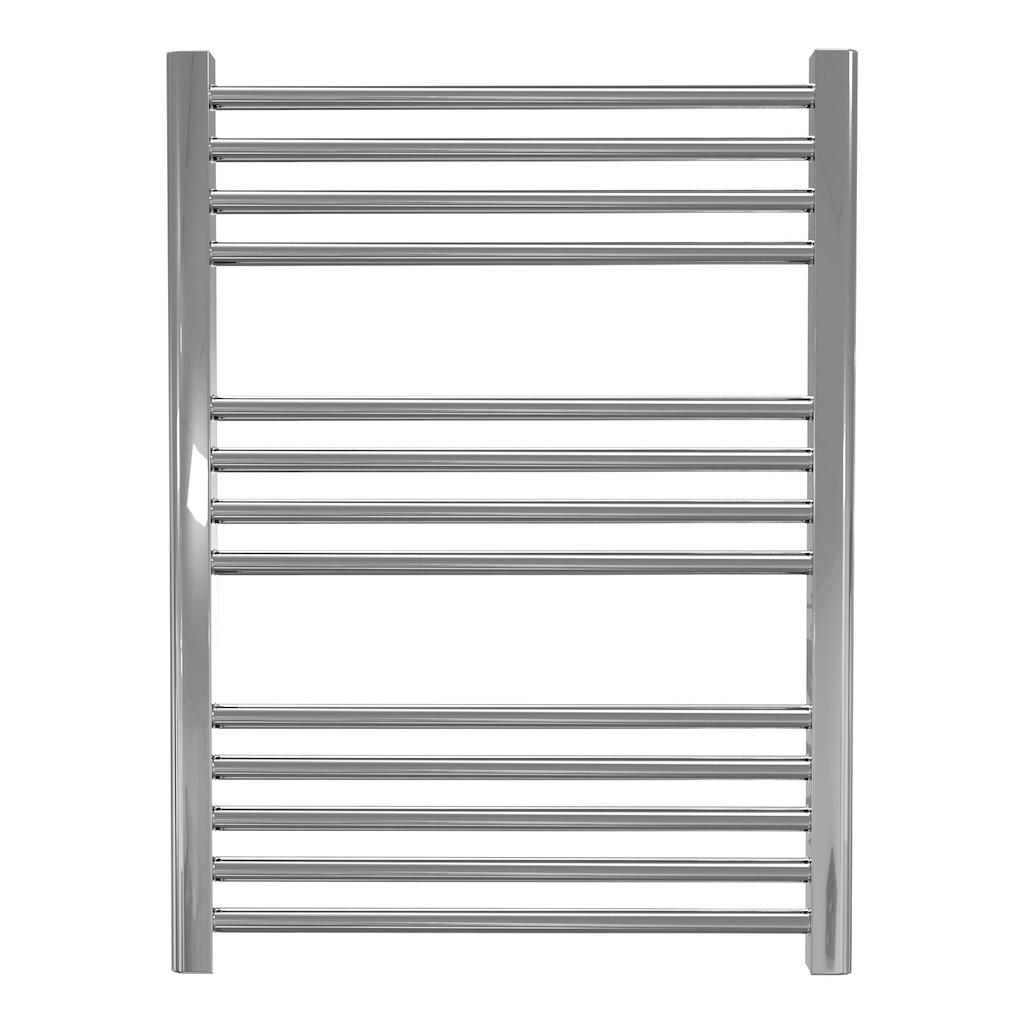 Sèche-serviette à eau chaude mural - Celsius chrome - 800 x 600 mm - 13 tubes - 335 W