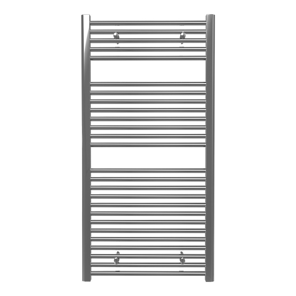 Sèche-serviette eau chaude mural - SCALA N CHROME - 1200 x 600 mm - 26 tubes - 649 W