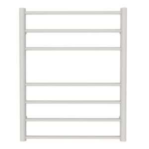 Sèche-serviette eau chaude mural - SUNIT BLANC - 743 x 600 mm - 7 tubes - 187 W
