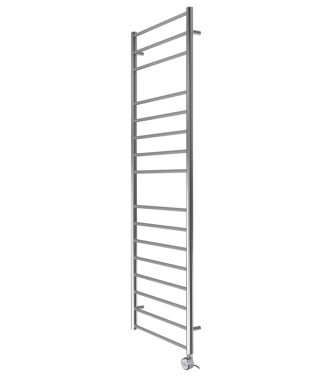 Sèche-serviettes électrique mural - SUNIT chrome - 1743 x 500 mm - 16 tubes - 400 W