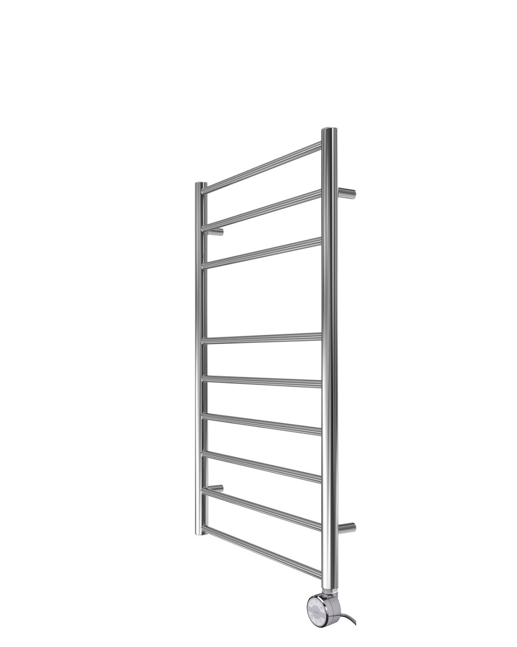Sèche-serviettes électrique mural - SUNIT chrome - 943 x 500 mm - 9 tubes - 200 W