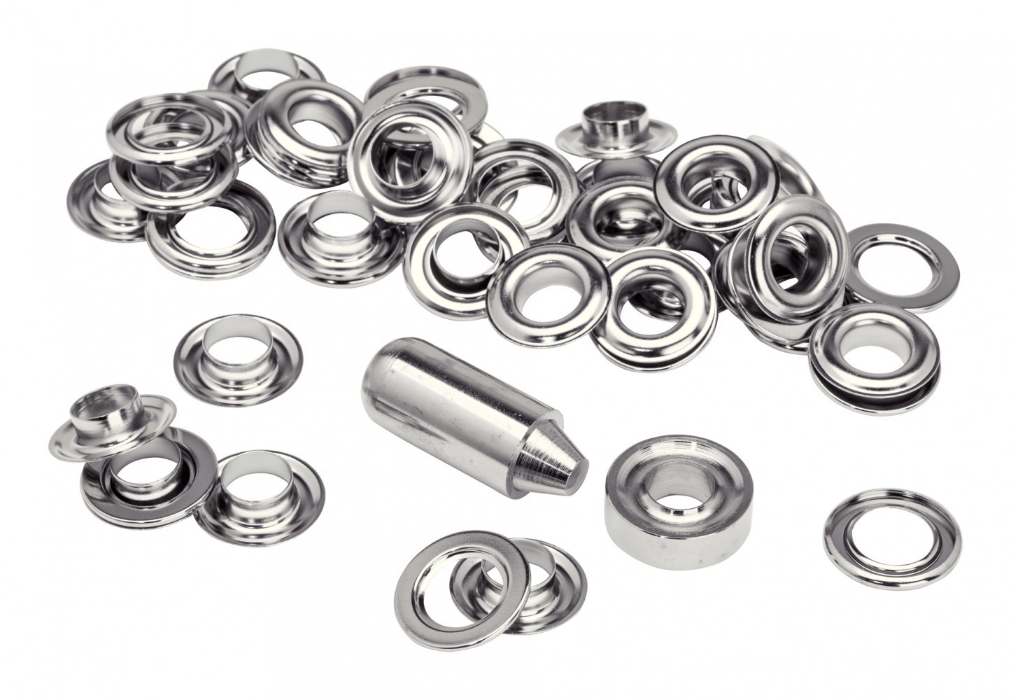 Lot de 25 oeillets acier Diam.10 RAPID