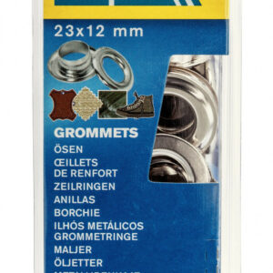 Lot de 25 oeillets acier Diam.12 RAPID