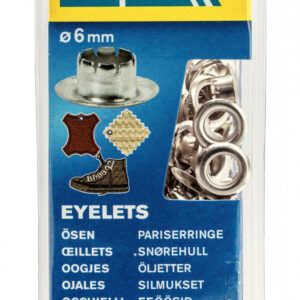 Lot de 25 oeillets acier Diam.6 RAPID