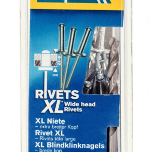 Lot de 40 rivets aluminium Diam.4.8 x H.12 mm RAPID