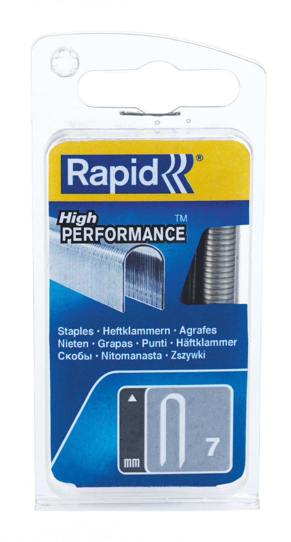 Lot de 960 cavaliers fil plat RAPID 7, 12 mm