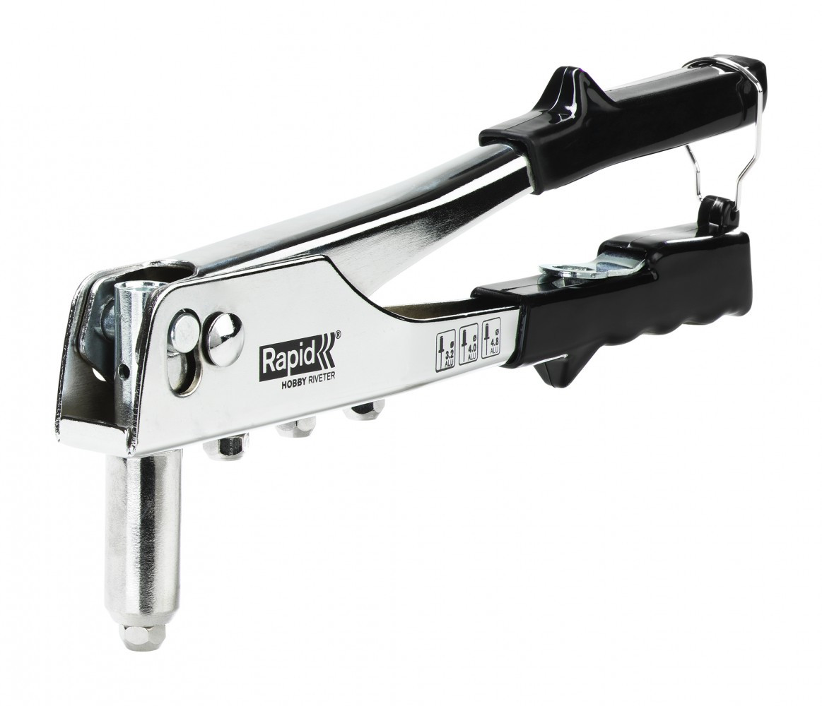 Pince à riveter RAPID HOBBY pour rivets aluminium Ø3,2 / 4,0 et 4,8mm.