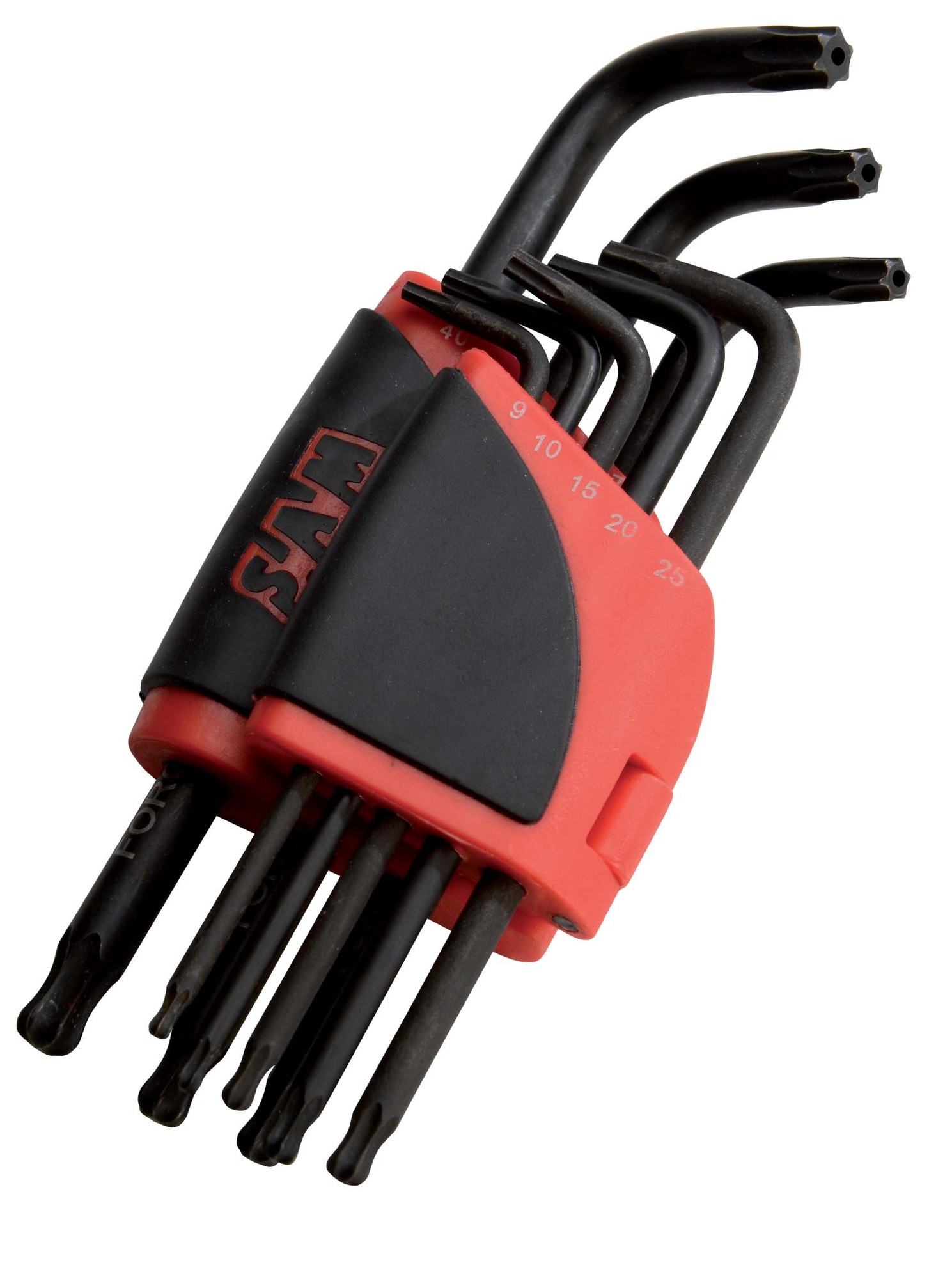 Râtelier de 8 clés mâles longues Resistorx® à tête sphérique SAM OUTILLAGE 59-R8ALZ
