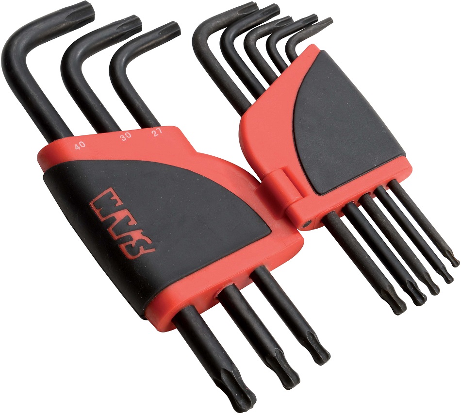 Râtelier de 8 clés mâles longues Torx à tête sphérique 9 à 40 SAM OUTILLAGE 66-R8AL