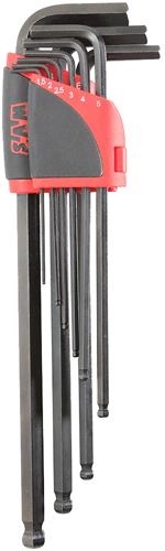 Râtelier de 9 clés mâles extra-longues 6 pans SAM OUTILLAGE 67-AR9AL