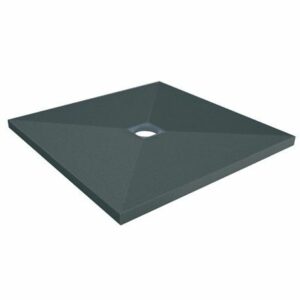 Receveur à carreler 1200 x 1200 x 45 mm PANODUR CLASSIC trou central sans bonde LAZER 340120