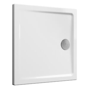 Receveur CASCADE ultra plat à poser ou à encastrer 90 x 90 x 4 cm VITRA 5762L003M0578