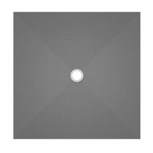 Receveur FUNDO PRIMO carré 900 x 900 x 40 mm trou central sans bonde WEDI 73735170