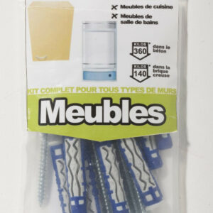 kit chevilles à verrouillage de forme meuble RED HEAD, Diam.8 x L.50 mm