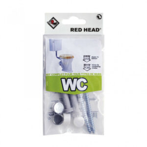 kit chevilles à verrouillage de forme wc RED HEAD, Diam.8