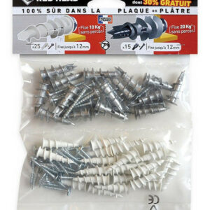 Lot de 40 minivix RED HEAD, 10 x L.31 mm