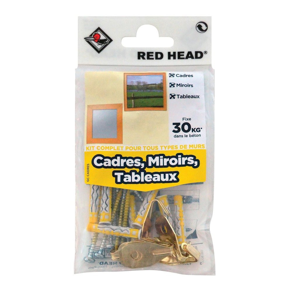 Lot de 8 mx gamme couleur RED HEAD, 5 x L.25 mm