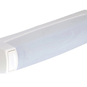 Réglette salle de bain EO S19 sans source lumineuse SSL avec interrupteur blanc LEBENOID 055213
