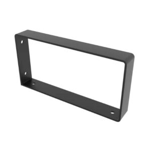 Equerre Style industriel en acier mat noir, H.10.6 x P.21 cm
