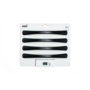 Lot de 4 poignées de meuble entraxe 128 mm aluminium tropicalisé