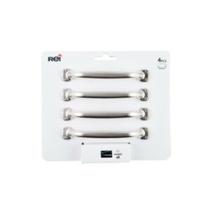 Lot de 4 poignées de meuble entraxe 96 mm zamak mat